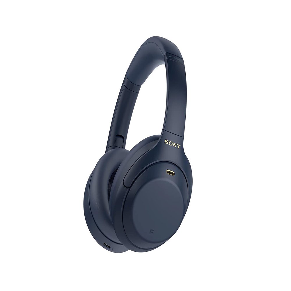 Sony WH-1000XM4 Noise Cancelling Wireless Headphones - 30hr Battery Life - Over Ear Style - Optimised for Alexa and Google Assistant - Built-in mic for Calls - Blue International Version