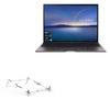 BoxWave Stand and Mount Compatible with ASUS Zenbook S UX393 - Pocket Aluminum Stand 3-in-1, Portable Multi Angle Viewing Riser - Metallic Silver view 1
