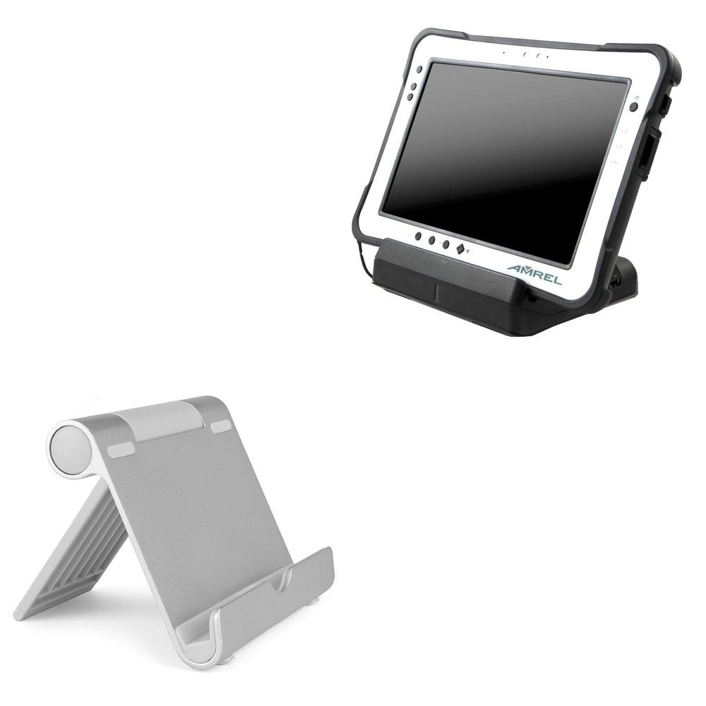 BoxWave Stand and Mount Compatible with Amrel APEX PM5 - VersaView Aluminum Stand, Portable, Multi Angle Viewing Sturdy