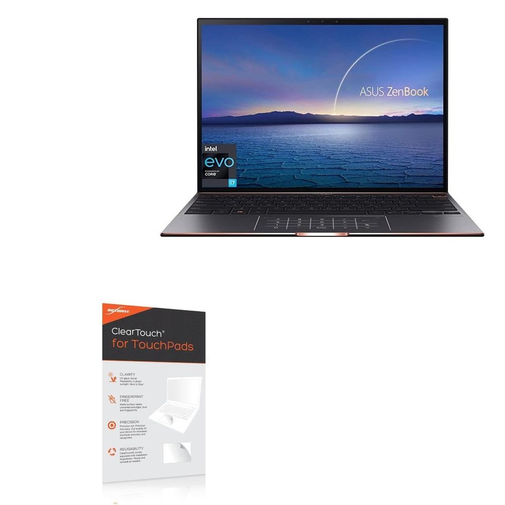 BoxWave Touchpad Protector Compatible with ASUS Zenbook S UX393 - ClearTouch for Touchpad (2-Pack), Pad Protector Shield Cover Film Skin