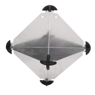 Raguso 10pcs Marine Radar Reflector12x12 Inches Radar Reflectors Rustproof Octahedral Type Radar Reflector for Sailboats for Motorboat