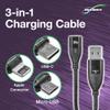 BoxWave Cable Compatible with ASUS Zenbook 14X OLED Space Edition (UX5401) - MagnetoSnap PD AllCharge Cable (100W), Magnet Charging Braided USB Type-C Micro - Jet Black view 4