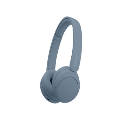 Sony WH-CH520 Best Wireless Bluetooth On-Ear Headphones with Microphone for Calls and Voice Control, Up to 50 Hours Battery Life with Quick Charge Function, Includes USB-C Charging Cable - Blue