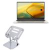 BoxWave Stand and Mount Compatible with ASUS Zenbook 15 OLED (UM3504) - Executive VersaView Laptop Stand, Ergonomic Adjustable Viewing Angle Metallic Riser - Metallic Silver view 1