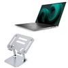 BoxWave Stand and Mount Compatible with Dell XPS 17 9710 (17 in) - Executive VersaView Laptop Stand, Ergonomic Adjustable Viewing Angle Metallic Riser - Metallic Silver view 1