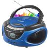 Gelielim Portable Boombox CD Player, Top Loading CD Players for Home with Bluetooth, AM FM Stereo Radio, Support USB, SD, MMC Drive, LCD Display, Headphone Jack, AC/DC Powered, Gift for Seniors-Blue view 1