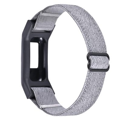 C2D JOY Elastic Nylon Strap compatible with Garmin vivofit Jr 1/2 Bands Replacement with Case for Kids-Gray