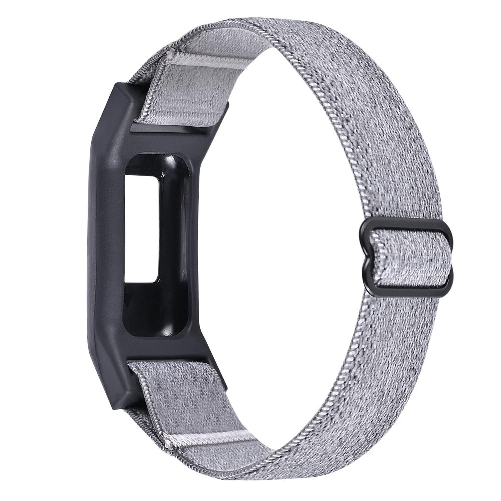 C2D JOY Elastic Nylon Strap compatible with Garmin vivofit Jr 1/2 Bands Replacement with Case for Kids-Gray