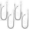 YorkSound Set of 4 Hearing Aid Clips, Adjustable Hearing Aid Holder String Anti-Lost BTE Clip with Storage Case, Hearing Protection Accessories for Adults & Kids, Binaural, Black view 1