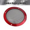 Unifizz 2pcs Car Audio Speaker Cover Mesh Subwoofer Grill Horn Guard 5'' Red Protector view 4