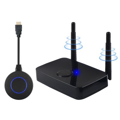 ORIVISION Wireless HDMI Transmitter and Receiver Kit, 1080P@60HZ FHD HDMI VGA Extender Converter, 2.4/5G 100M/328FT Wireless Adapter, Transmit Video/Audio from Laptop,Camera to TV/Monitor/Projector