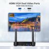 ORIVISION Wireless HDMI Transmitter and Receiver Kit, 1080P@60HZ FHD HDMI VGA Extender Converter, 2.4/5G 100M/328FT Wireless Adapter, Transmit Video/Audio from Laptop,Camera to TV/Monitor/Projector view 3
