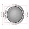 Unifizz Car 2pcs 5 Speaker Car Auto Stereo Accessory Grille Cover Mesh Trim Round Subwoofer Grille Horn Protective Guard Silver Tone view 4