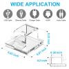 100 PCS Outdoor Light Clips (Small, Clear), Christmas Light Clips for String Lights, Adhesive Cable Clips for Cable Management Cord Organizer, Wire Holders Hooks for Wall, Car, PC view 3