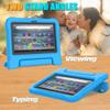 Amazon Fire 7 Tablet Case for Kids(12th Generation, 2022 Release), Lainergie Lightweight Shockproof Kids Friendly Fire 7 Kids Tablet Cover with Handle Stand Incompatible iPad Samsung Lenove, Blue view 4
