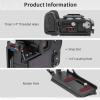 Nitze L Bracket for Panasonic S5 II / S5 IIX Camera, with Built-in Arca-Type Quick Release Plates, 1/4" Locaiting Hole and Threaded Holes, Compatible with DJI Stabilizers - T-P04A view 2