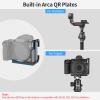 Nitze L Bracket for Panasonic S5 II / S5 IIX Camera, with Built-in Arca-Type Quick Release Plates, 1/4" Locaiting Hole and Threaded Holes, Compatible with DJI Stabilizers - T-P04A view 3