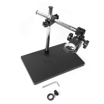 Digital Microscope Camera Table Stand Holder, Heavy Duty Multi-Axis Rotation Boom Large Stereo Table Stand Focusing Holder 50mm Ring for Microscope