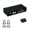 CKLau 8K60Hz 4K144Hz 2 Port USB 3.0 KVM Switch Displayport 1.4 with All Input Cables, Digital Display for Two Computers Sharing One Monitor view 1