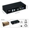CKLau 8K60Hz 4K144Hz 2 Port USB 3.0 KVM Switch Displayport 1.4 with All Input Cables, Digital Display for Two Computers Sharing One Monitor view 4
