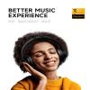 Picun B8 Bluetooth Headphones, 120H Playtime Headphone Wireless Bluetooth with 3 EQ Modes, Low Latency, Hands-Free Calls, Over Ear Headphones for Travel Home Office Cellphone PC Black view 2