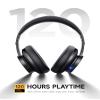 Picun B8 Bluetooth Headphones, 120H Playtime Headphone Wireless Bluetooth with 3 EQ Modes, Low Latency, Hands-Free Calls, Over Ear Headphones for Travel Home Office Cellphone PC Black view 3
