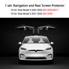 AZZIGO Navigation and Rear Tempered Glass Screen Protector for Tesla Model S (2026-2021), Model X (2026-2022) Touch Screen Accessories Matte Anti-Scratch Anti-Fingerprint view 2