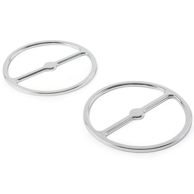 GZYF Motorcycle Horn Cover Accent Trim, Speaker Cover Horn Cover Parts Loop Set Trim for Harley Electra Glide, Street Glide, Trike 1996-2013, Chrome