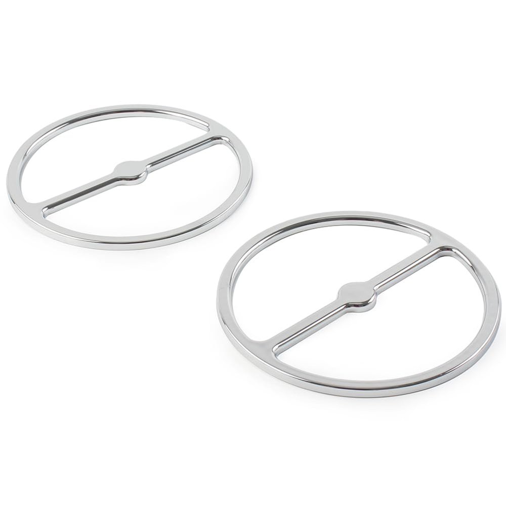 GZYF Motorcycle Horn Cover Accent Trim, Speaker Cover Horn Cover Parts Loop Set Trim for Harley Electra Glide, Street Glide, Trike 1996-2013, Chrome
