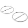 GZYF Motorcycle Horn Cover Accent Trim, Speaker Cover Horn Cover Parts Loop Set Trim for Harley Electra Glide, Street Glide, Trike 1996-2013, Chrome view 1