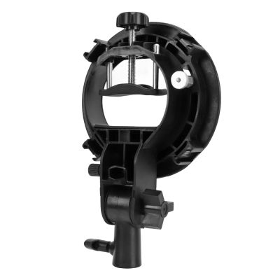 S Type Bracket Holder for Bowens Mount Holder, S Type Bracket Holder for Flash Snoot Softbox Beauty Dish Reflector Umbrella