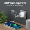 10Gbps Double Sided USB to USB C Adapter, Type C Female to USB 3.2 Male Adapter - 60W Fast Charging for iPhone 16 15 14 Plus Pro Max, Laptop, Samsung Galaxy S24 23, Car view 2