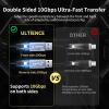 10Gbps Double Sided USB to USB C Adapter, Type C Female to USB 3.2 Male Adapter - 60W Fast Charging for iPhone 16 15 14 Plus Pro Max, Laptop, Samsung Galaxy S24 23, Car view 3