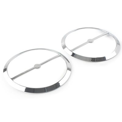 GZYF Left & Right Motorcycle Speaker Trim Ring Cover, Motorbike Speaker Grill Cover for Harley Electra Glide, Street Glide, Ultra Limited, Tri Glide 2014-2023, Chrome