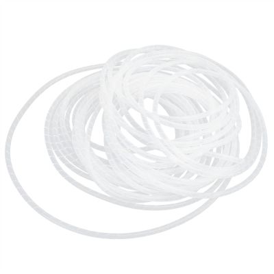 Spiral Wire Wrap Cable Spiral Wire Wrap Cord PVC Sleeve Hose Flexible Cable Organizer for Wiring in Computer Room Workshop Cordmanagementcover (25-2m)