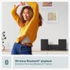 Panasonic Compact Stereo System with CD Player, Bluetooth, FM Radio and USB with Bass and Treble Control, 80W Stereo System for Home with Remote Control - SC-PM700PP-K (Black) view 4