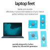 Laptop Bottom Case Rubber Feet Strips for Surface Laptop 3rd/4th/5th Generation, Anti Slip Laptop Rubber Feet Rubber Foot Strip Replacement for Surface 3 4 5 Replacement (Silver) view 2