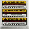 EppoBrand 3pcs Car GPS Protected Tracking Alarm Anti-Theft Warning Vinyl Sticker Sign with Anti-Scratch Coating 1.5" x 3" for Vehicle Electric Scooter Bike E-Bike Car Truck Accessories view 4