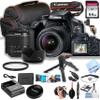 Canon Rebel T100 / EOS 4000D DSLR Camera w/EF-S 18-55mm F/3.5-5.6 Zoom Lens + 64GB Memory, Case, Gripster Tripodpod, and More (26pc Bundle) (Renewed) view 1