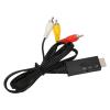 Goshyda AV to Cable, 3 to Sound Video Converter Cable for PS1, for, for, for N64, STB, VHS, VCR, DVD Players, 3.3ft view 2