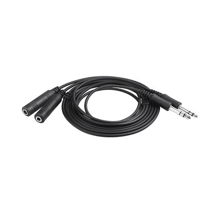 Wirenest General Aviation Dual Plug Headset Extension Cable, 5 ft (1.5 m) GA Twin Plug PJ-055 / PJ-068, Male to Female Pilot Intercom Lead