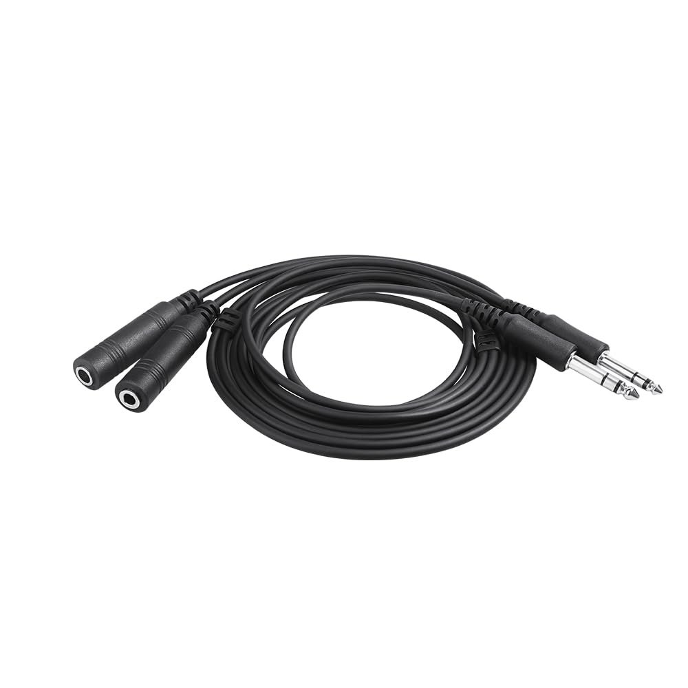 Wirenest General Aviation Dual Plug Headset Extension Cable, 5 ft (1.5 m) GA Twin Plug PJ-055 / PJ-068, Male to Female Pilot Intercom Lead