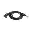 Wirenest General Aviation Dual Plug Headset Extension Cable, 5 ft (1.5 m) GA Twin Plug PJ-055 / PJ-068, Male to Female Pilot Intercom Lead view 1
