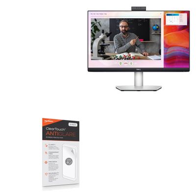 BoxWave Screen Protector Compatible with Dell S2422HZ (24 in) - ClearTouch Anti-Glare (2-Pack), Anti-Fingerprint Matte Film Skin