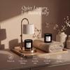 Dimmable Glass Candle Warmer Lamp with Timer - Adjustable Height Candle Lamp Warmer with Timer (8H/4H/2H) - Wax Melter - Ideal Gift, fits Various Size Scented Candles - 02 Bulb - (Gold Metal) view 2