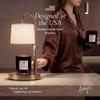 Dimmable Glass Candle Warmer Lamp with Timer - Adjustable Height Candle Lamp Warmer with Timer (8H/4H/2H) - Wax Melter - Ideal Gift, fits Various Size Scented Candles - 02 Bulb - (Gold Metal) view 4
