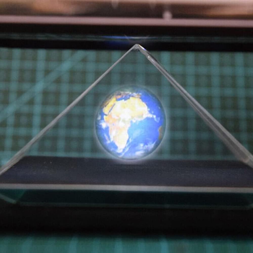 3D Screen Holographic Tablet Pyramid, Display Smartphone,3D Holographic Display Stands Projector 3.5-6Inch Mobile Smartphone Hologram Bracket (Cylindrical)