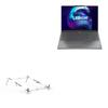 BoxWave Stand and Mount Compatible with Lenovo Legion 7 AMD (RX 6850M XT) - Pocket Aluminum Stand 3-in-1, Portable Multi Angle Viewing Riser - Metallic Silver view 1