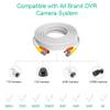 Aprelco 50ft White BNC Video Power Wire Cord Compatible with LW84W LHD44 LHV414 Camera Cable Lead view 3
