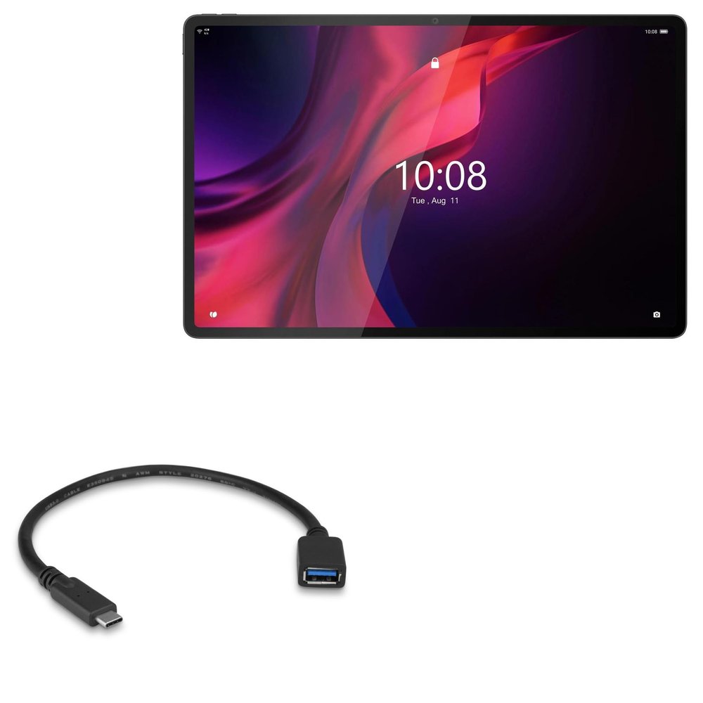 BoxWave Cable Compatible with Lenovo Tab Extreme 14 - USB Expansion Adapter, Add USB Connected Hardware to Your Phone
